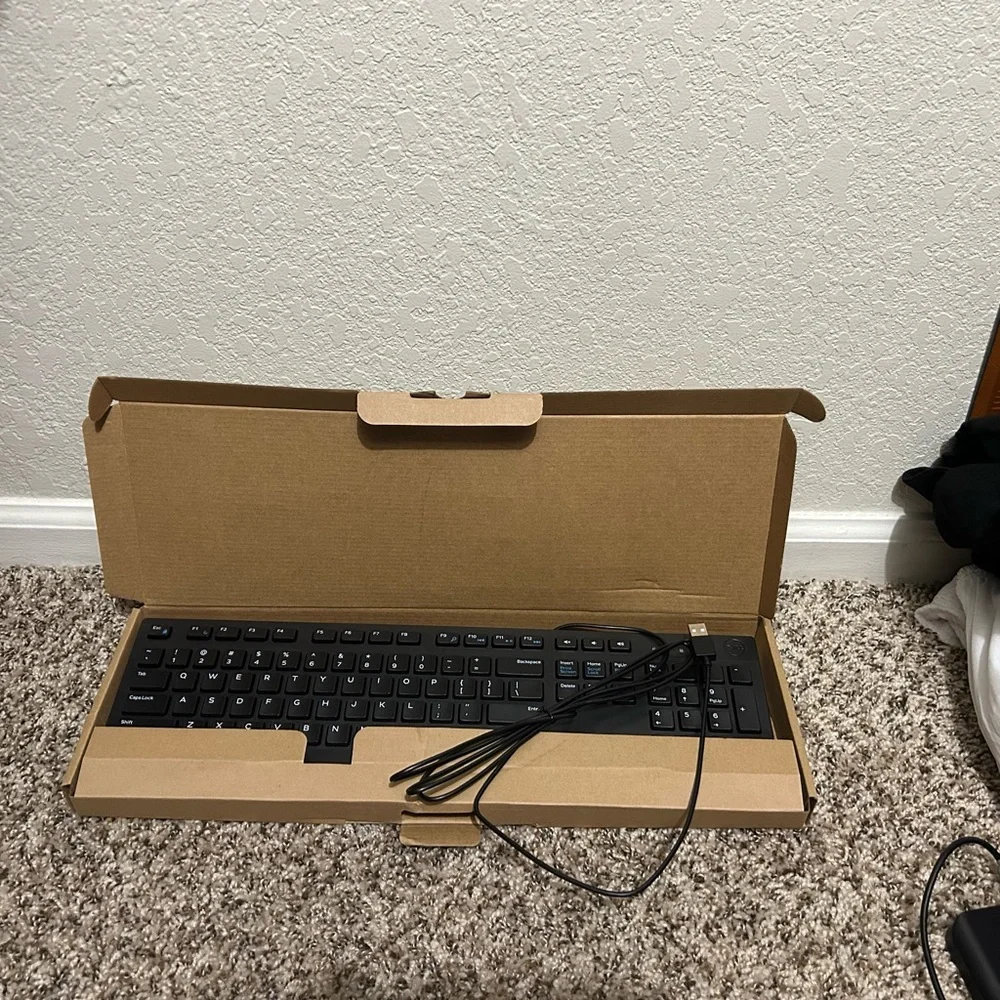 Dell Black Wired Keyboard